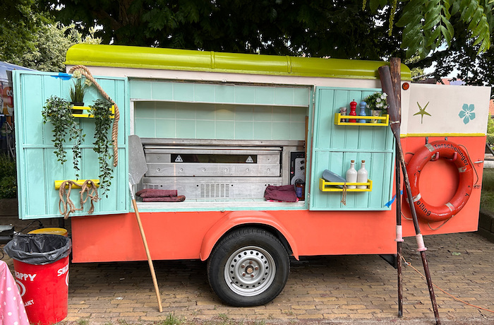 Mobiele pizzaoven foodtruck