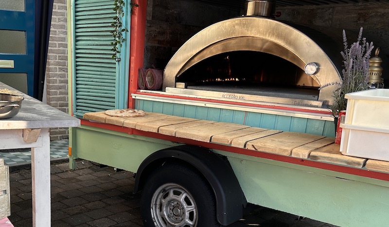 flatbread op locatie gebakken foodtruck